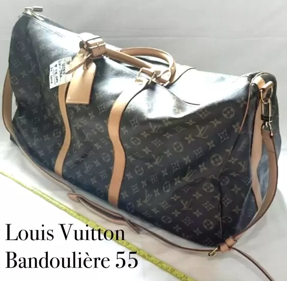 LOUIS VUITTON LV Keepall 55 Bandouliere Travel Bag